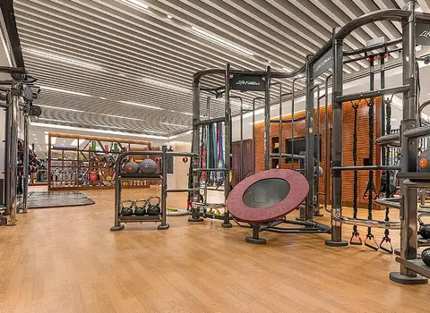 Functional training rig and fitness equipment in the EDSA Shangri-La Health Club